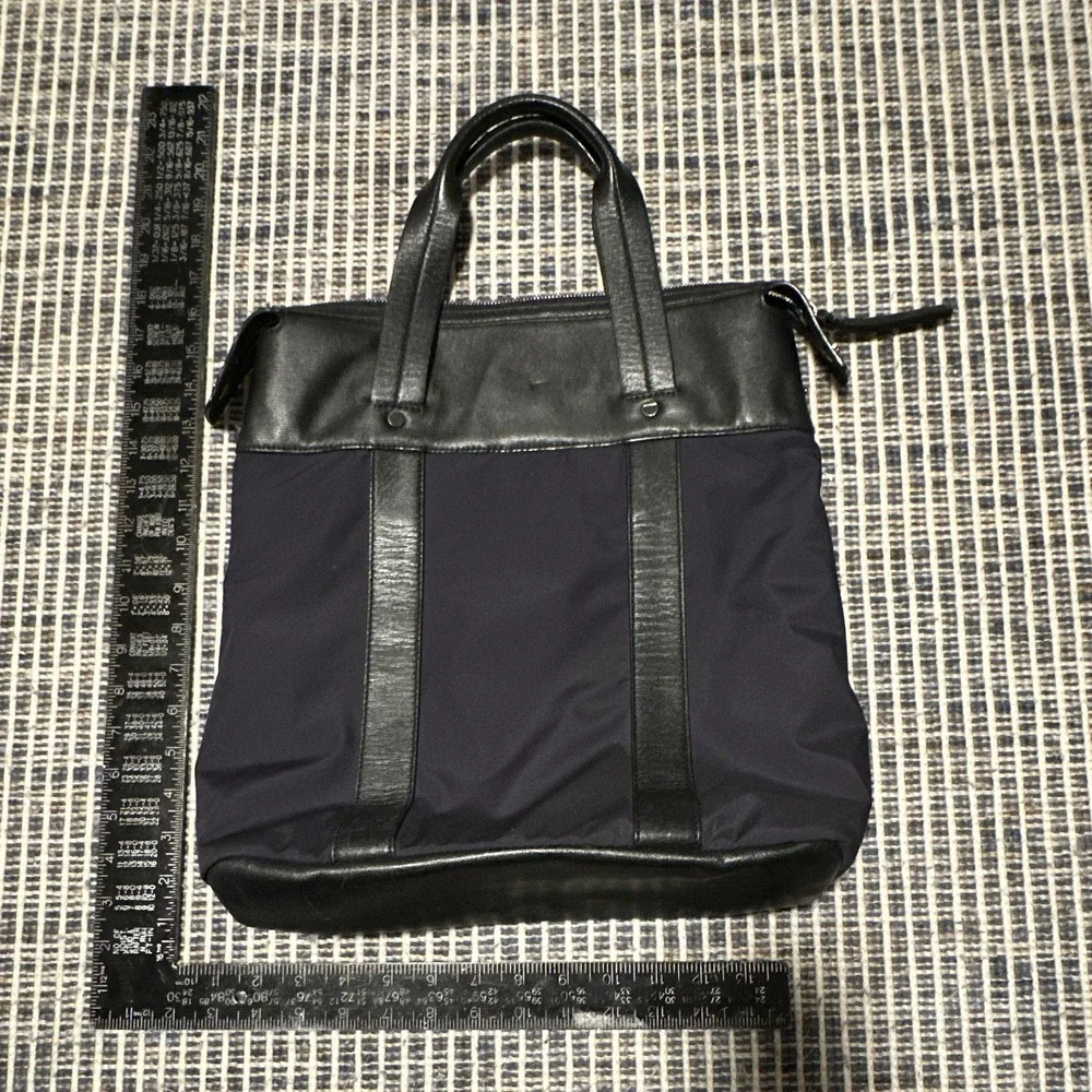 THEORY HUDSON Laptop Bag Nylon and Leather